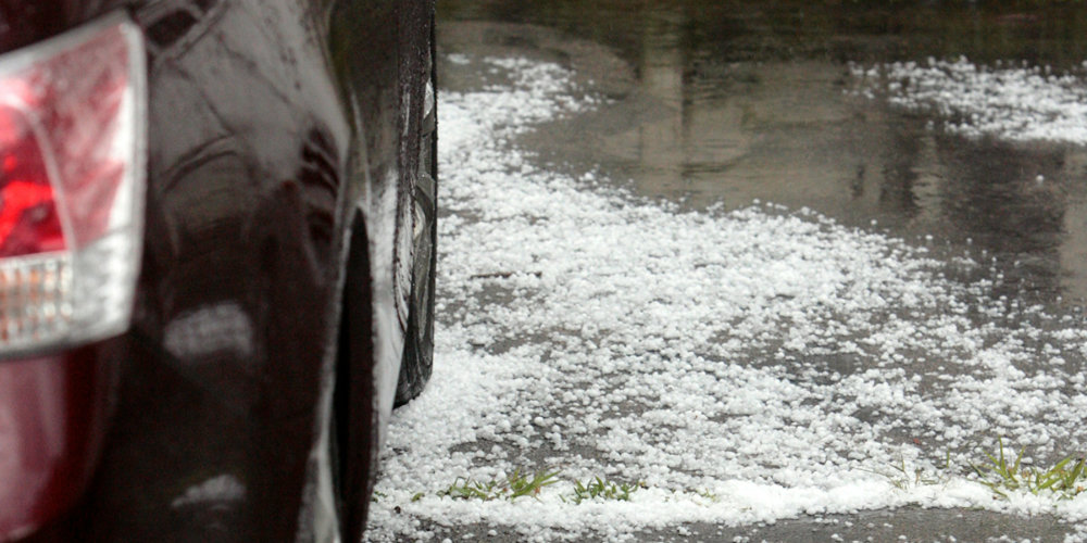 Car with Hail Damage